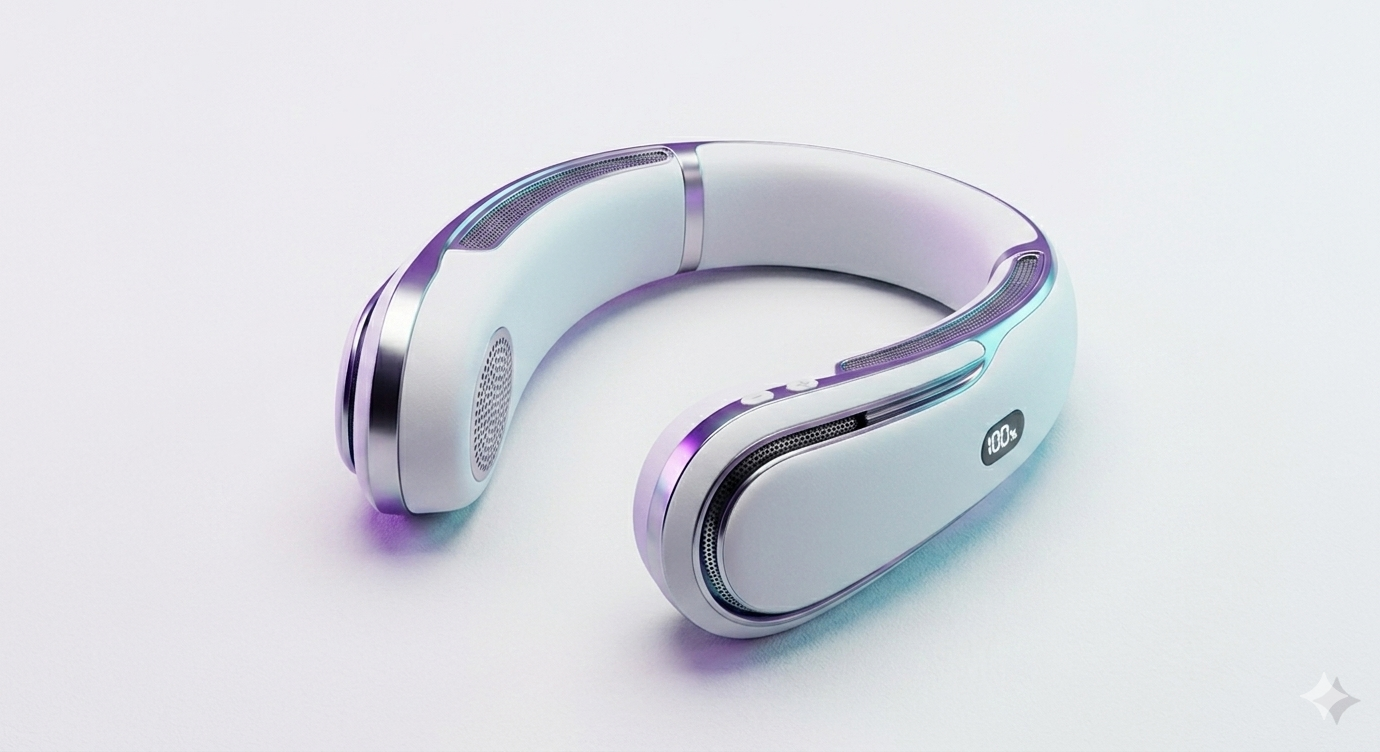 ArcticFlow Pro – Ultra-Endurance Digital Neck Fan