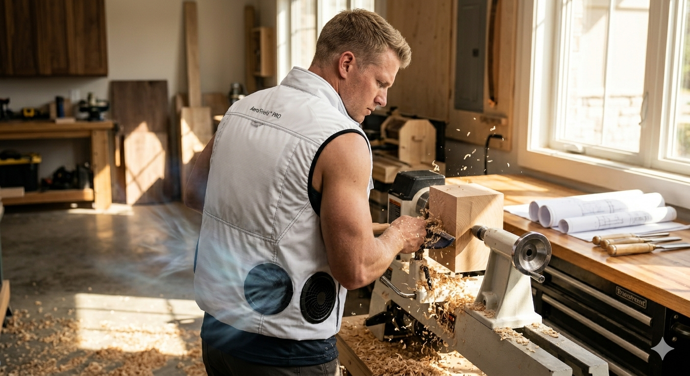 AeroShield Pro Cooling Fan Vest – Industrial-Grade Heat Relief with Dual-Turbo Airflow