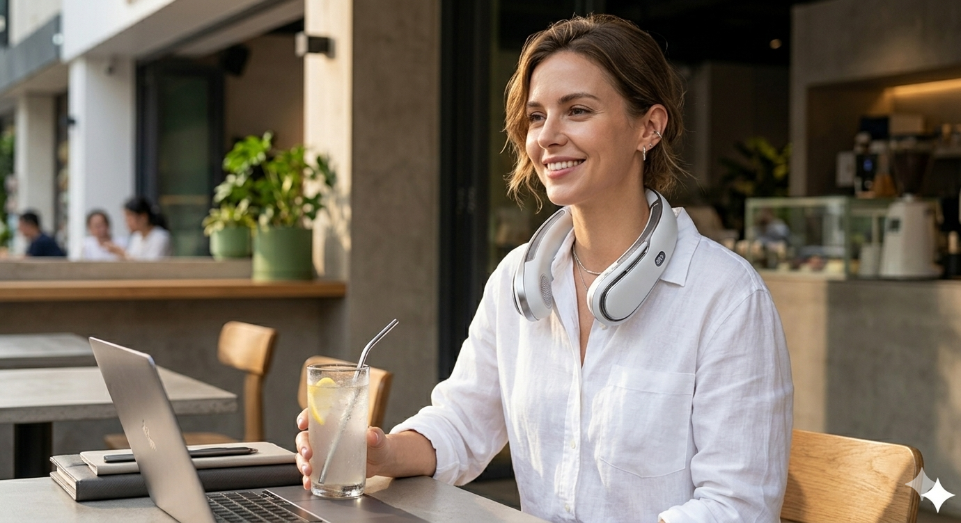 ArcticFlow Pro – Ultra-Endurance Digital Neck Fan